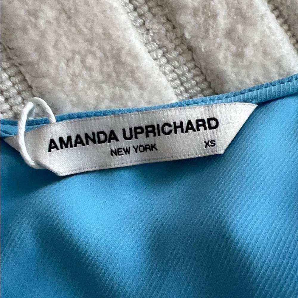 NWT Amanda Uprichard Samba Blue Halter Dress XS - Picture 2 of 5